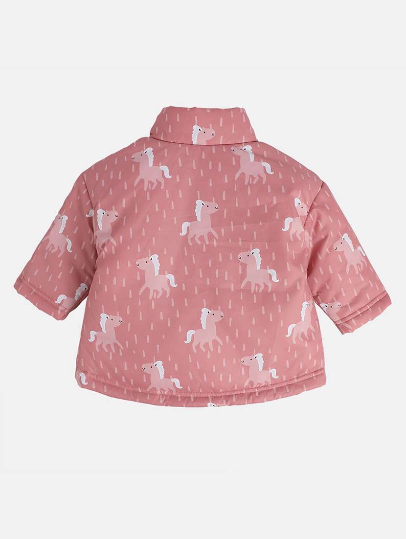 girls printed long sleeves jacket - 21620311 -  Standard Image - 1