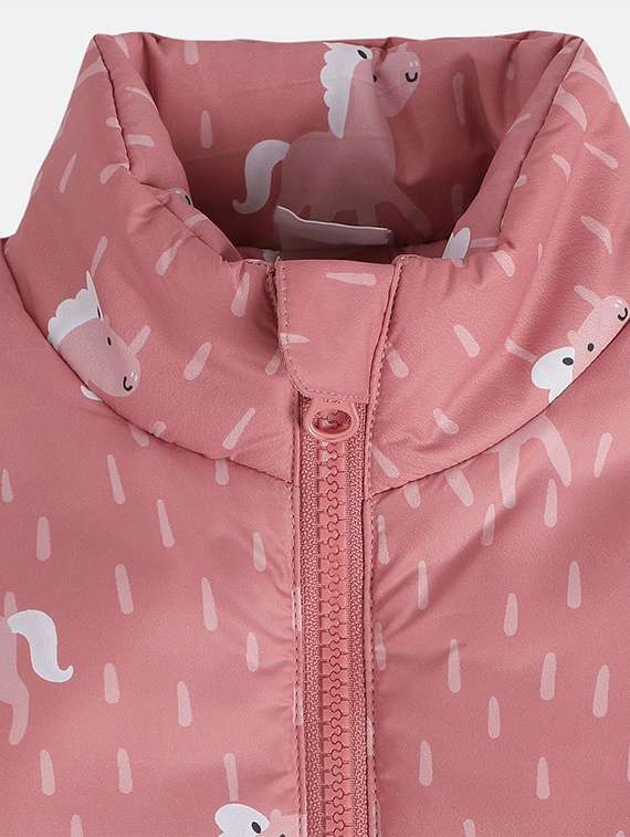 girls printed long sleeves jacket - 21620311 -  Standard Image - 4