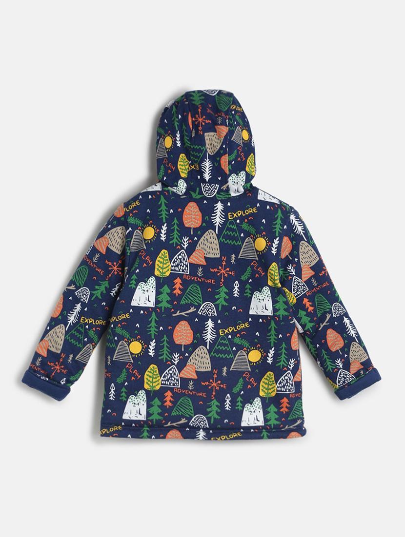 girls printed hooded jacket - 21620368 -  Standard Image - 1