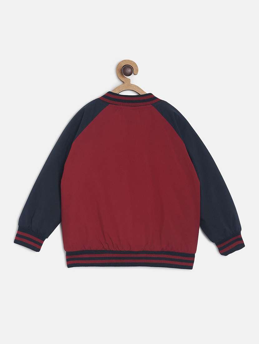 boys color block long sleeves jacket - 21620372 -  Standard Image - 1