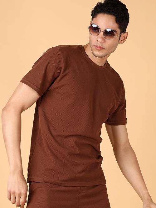 men solid short sleeve regular fit t-shirt - 21620401 -  Standard Image - 0