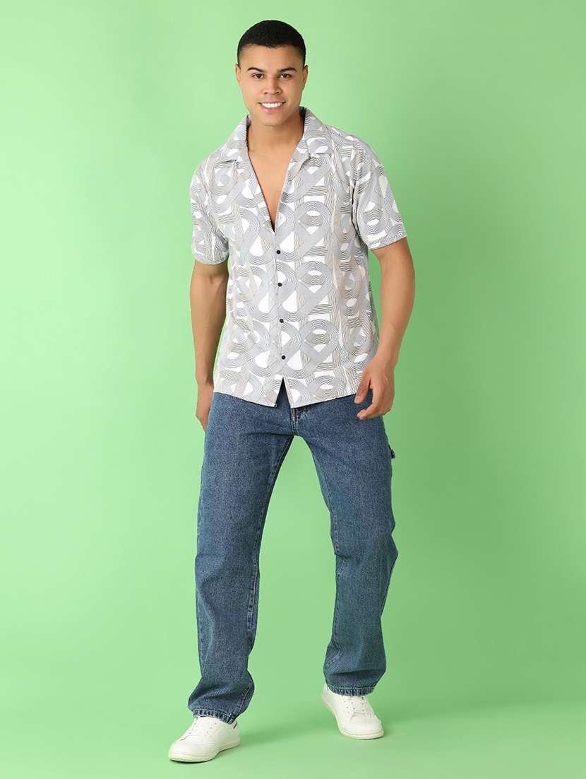 men mid rise plain straight fit jeans - 21620484 -  Standard Image - 4