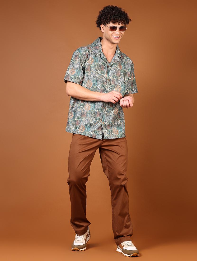 men solid mid rise chino - 21620627 - Standard Image - 4