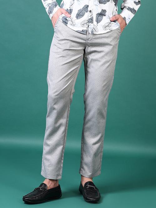 men mid rise textured chinos - 21620681 -  Standard Image - 0