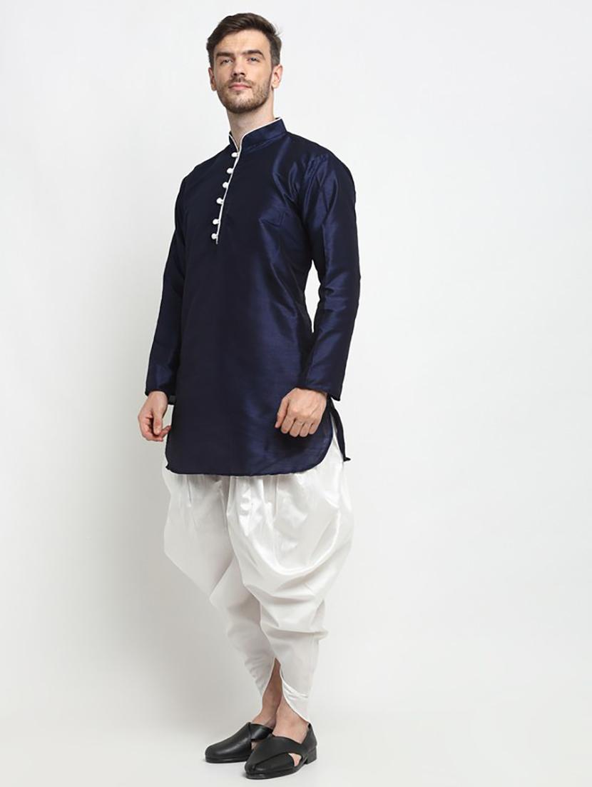 men solid long sleeve ethnic wear set - 21621492 - Standard Image - 1