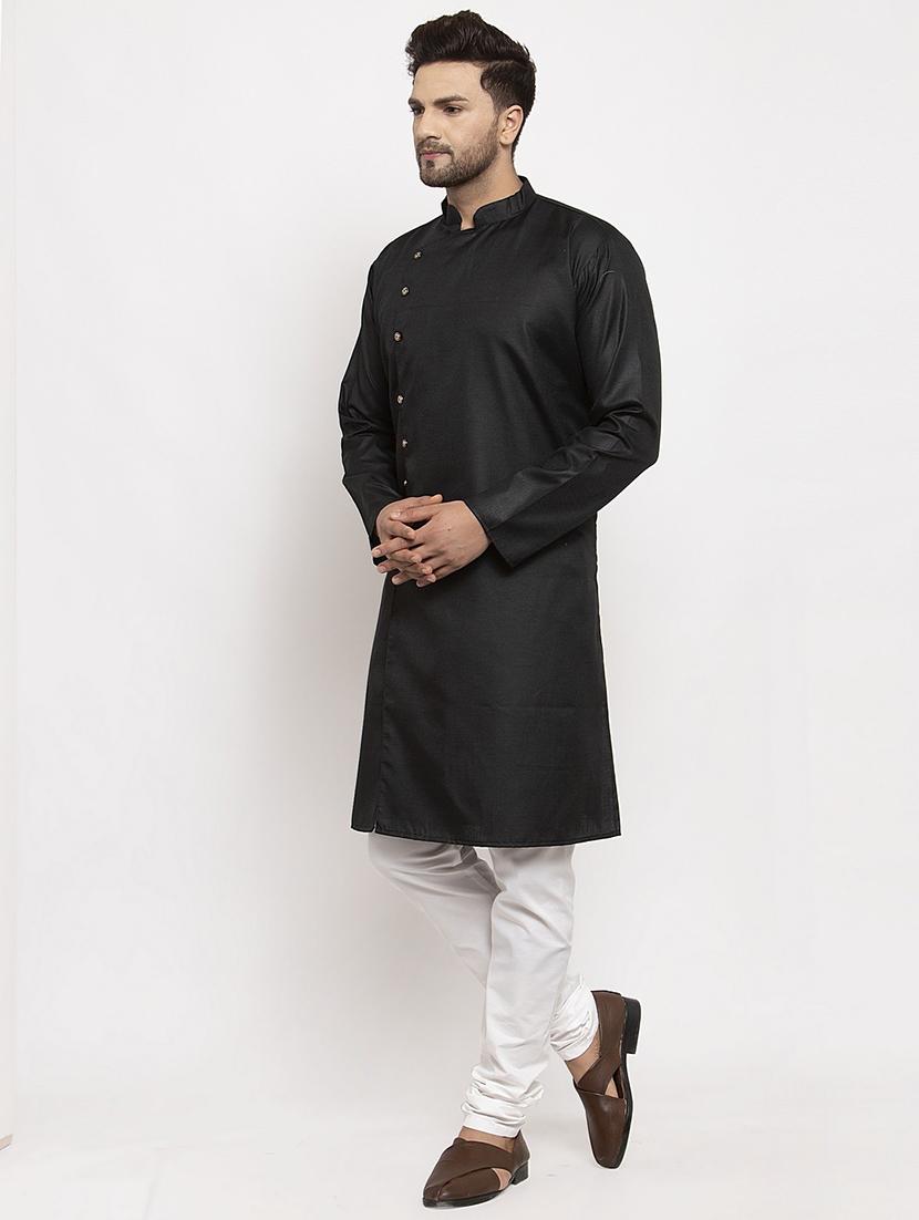 men solid long sleeve ethnic wear set - 21621693 - Standard Image - 1