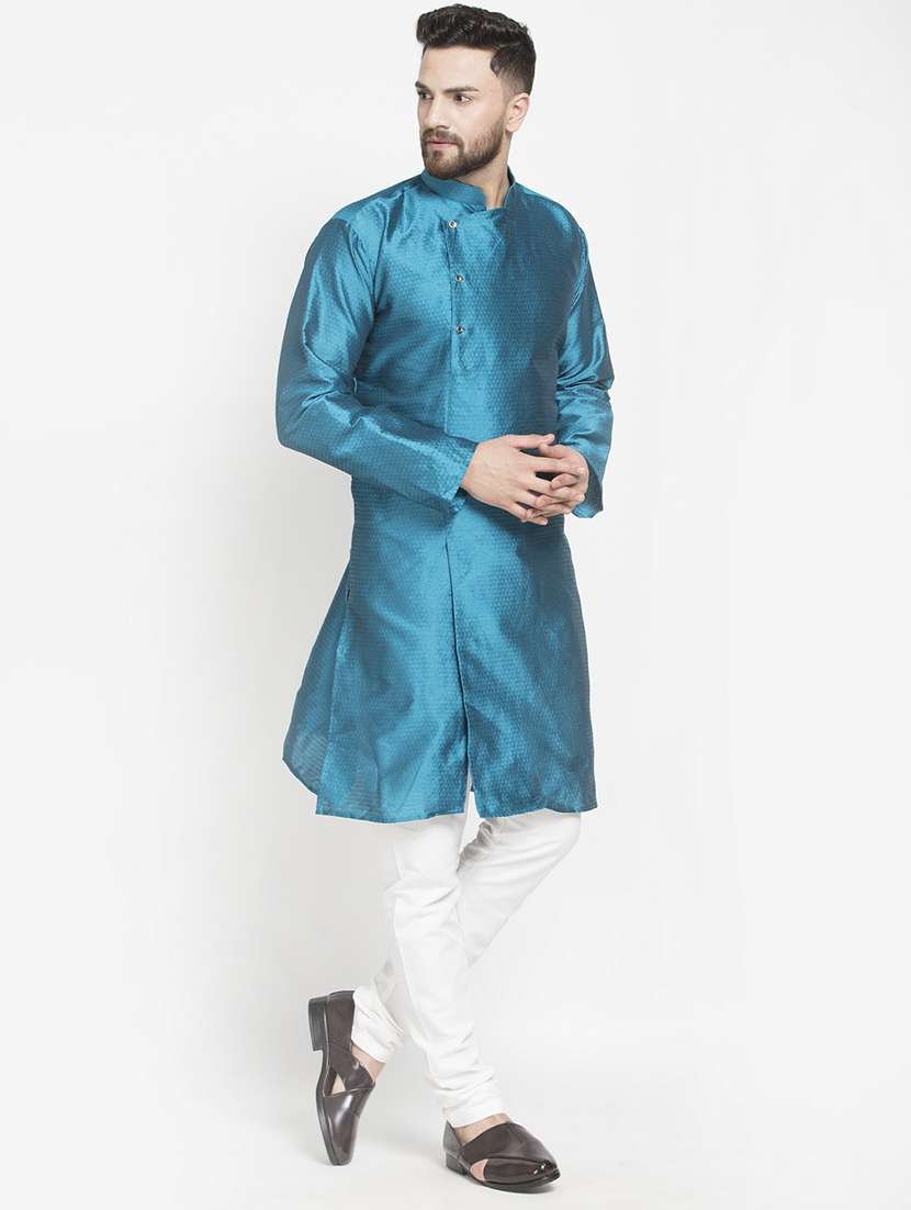 men self designed long sleeve ethnic wear set - 21621696 -  Standard Image - 1