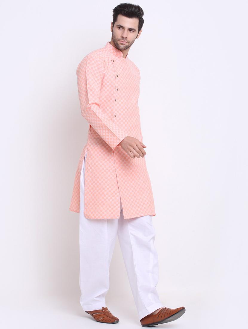 men self designed long sleeve ethnic wear set - 21621704 -  Standard Image - 1