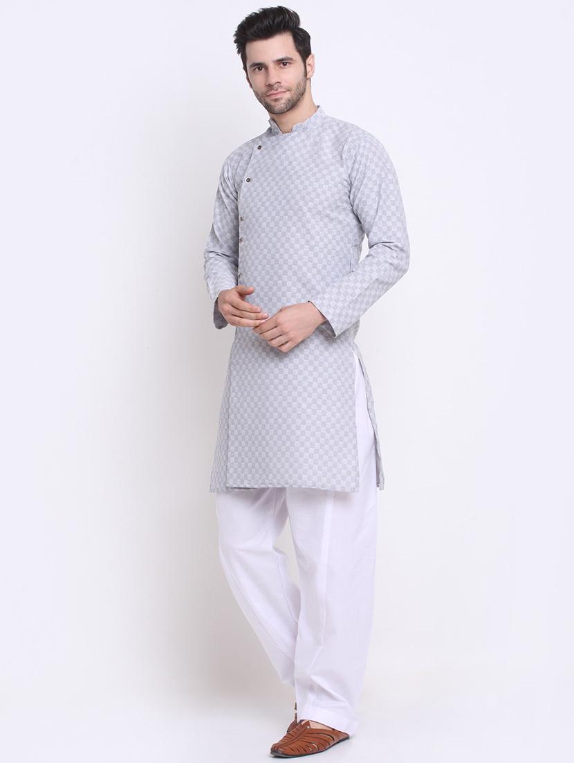 men self designed long sleeve ethnic wear set - 21621706 - Standard Image - 1