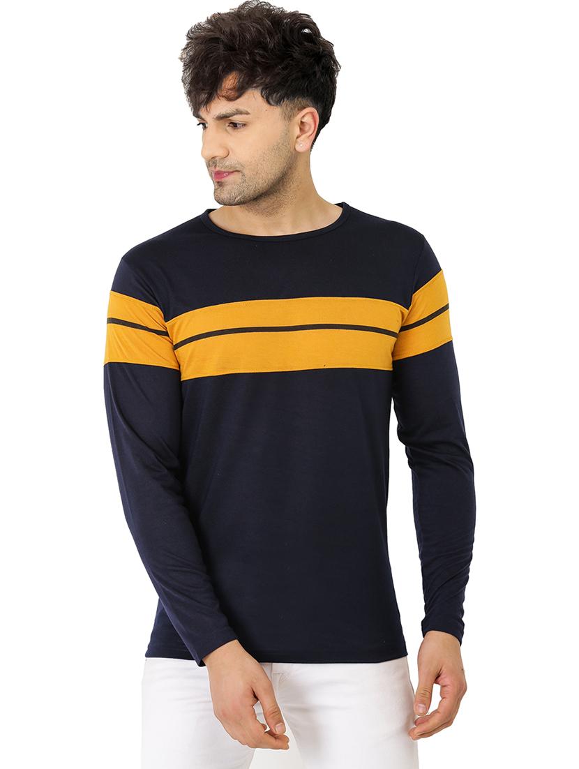 men round neck striped t-shirt - 21621786 -  Zoom Image - 0