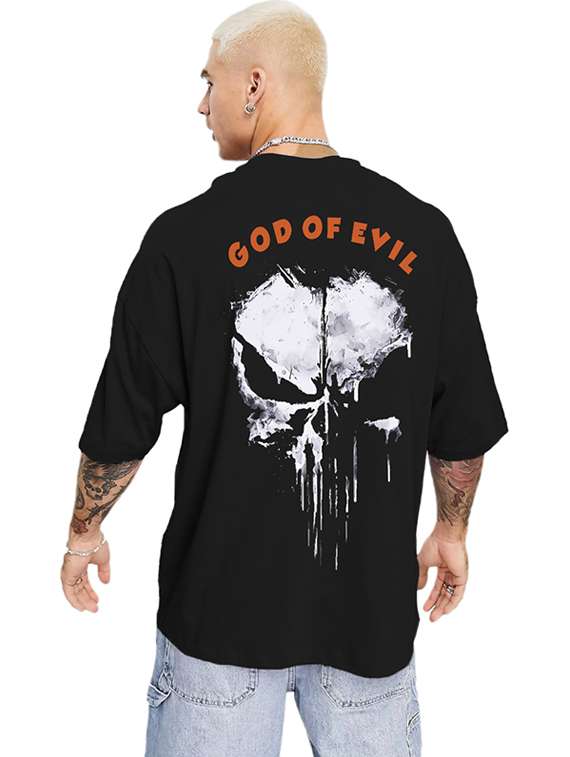 men round neck printed oversized t-shirt - 21621890 -  Standard Image - 1