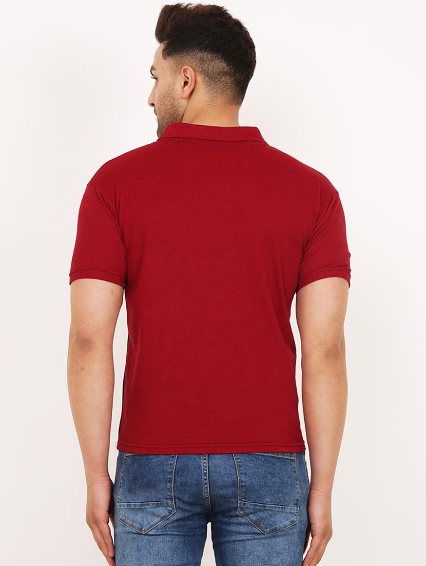 men regular fit color block polo t-shirt - 21622040 - Standard Image - 1