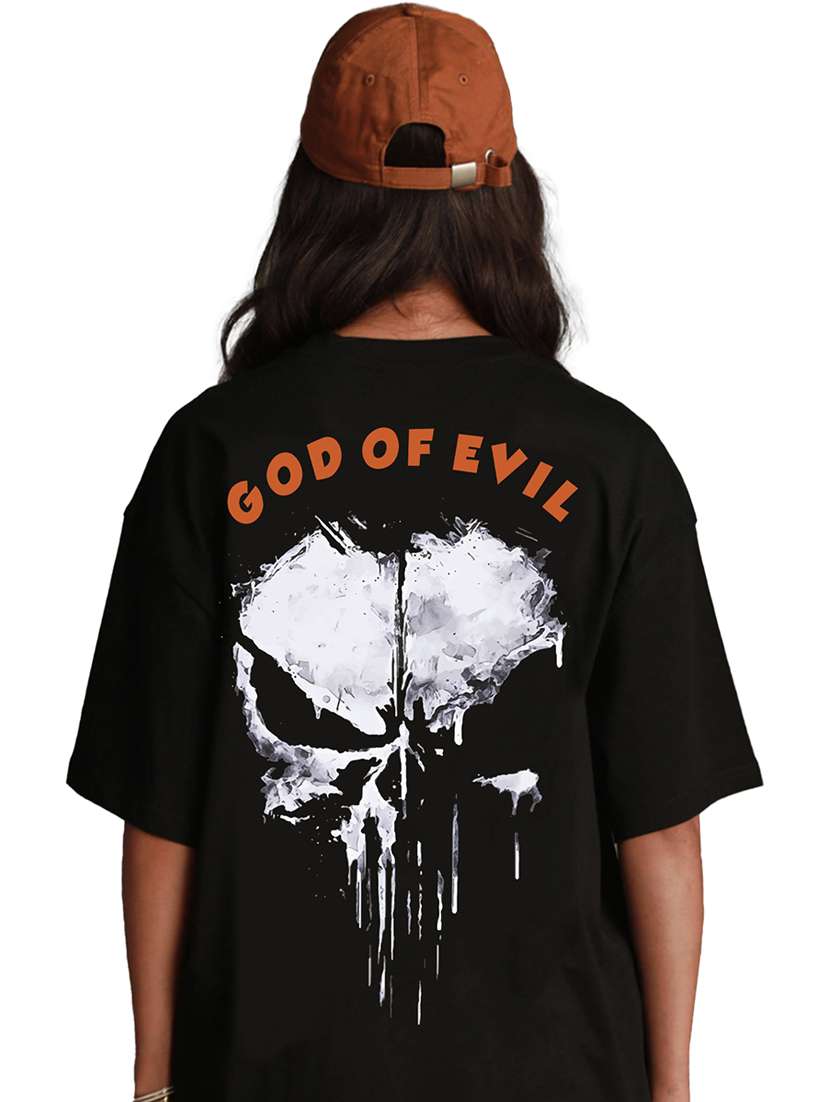 women round neck printed oversized t-shirt - 21622136 - Standard Image - 1