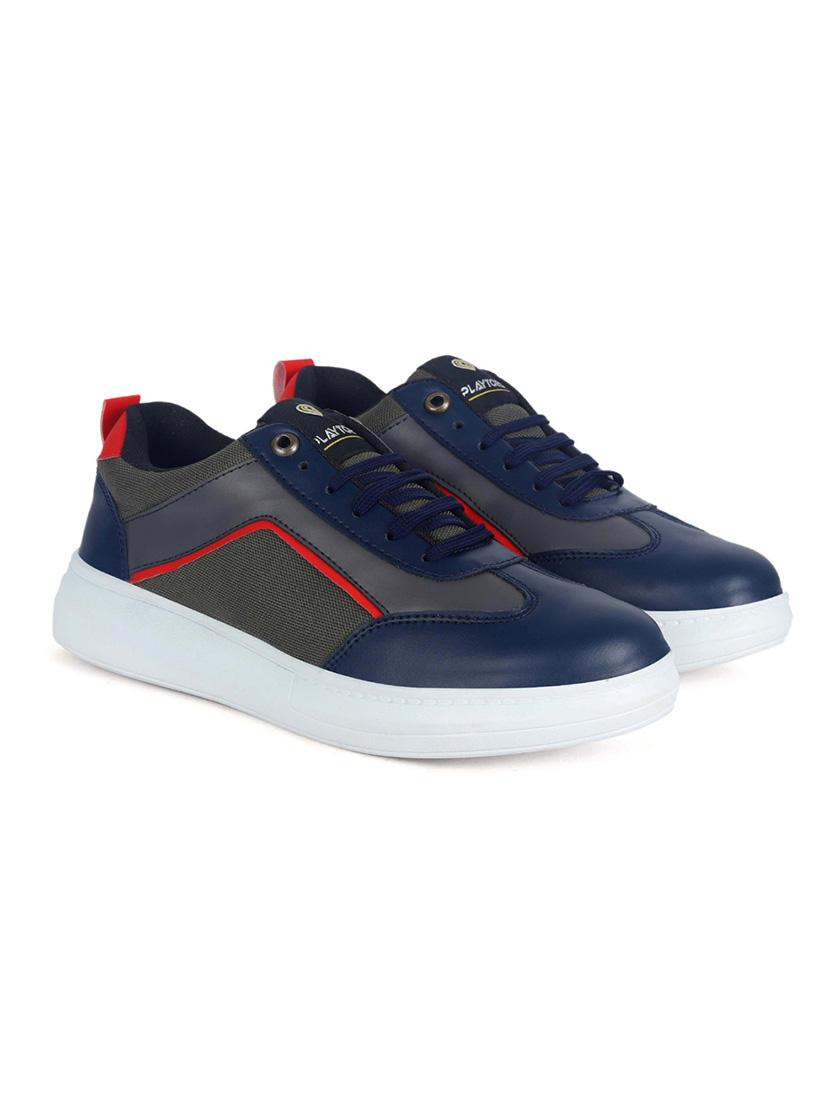 men color block lace up sneaker - 21623068 -  Standard Image - 1