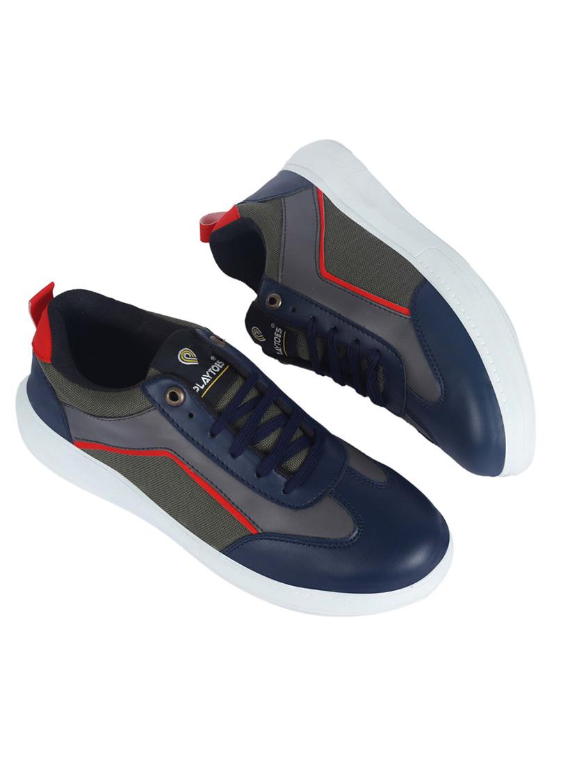 men color block lace up sneaker - 21623068 - Standard Image - 4