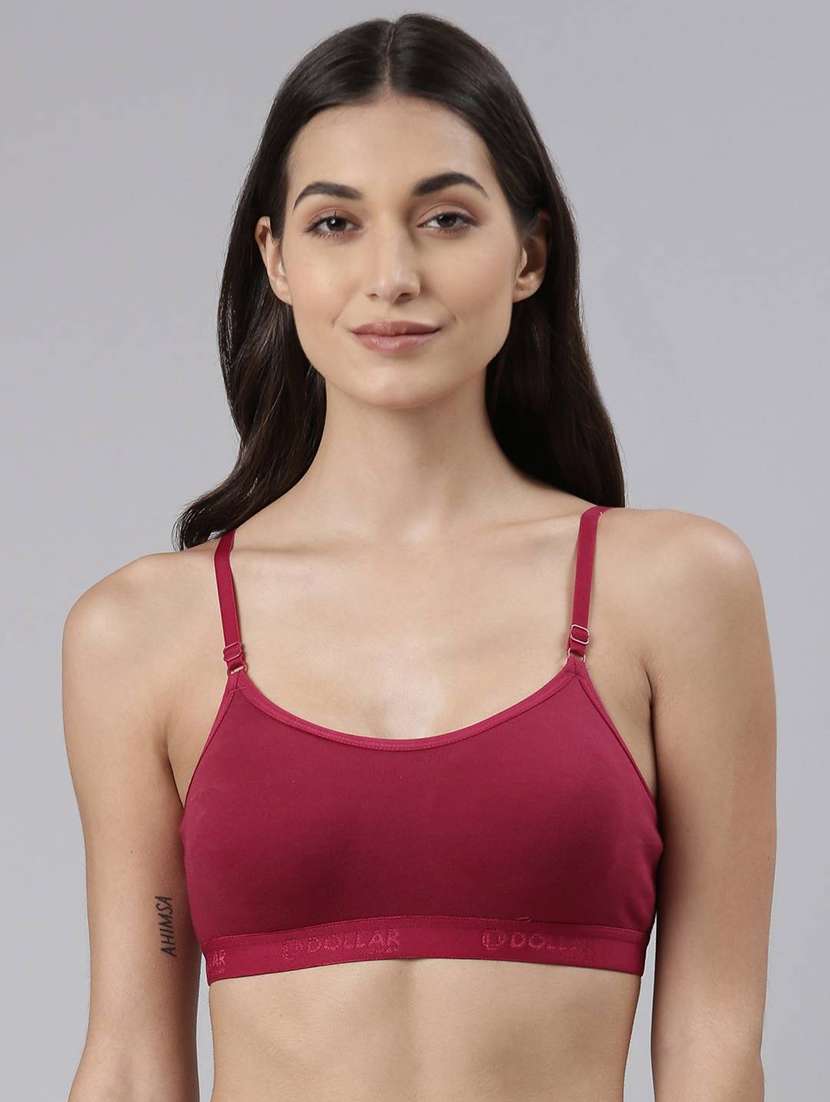 women pack of 5 solid full coverage bra combo - 21623753 -  Standard Image - 1