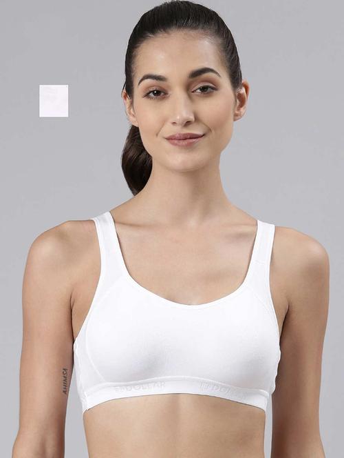 women pack of 2 solid sports bra - 21623772 - Standard Image - 0