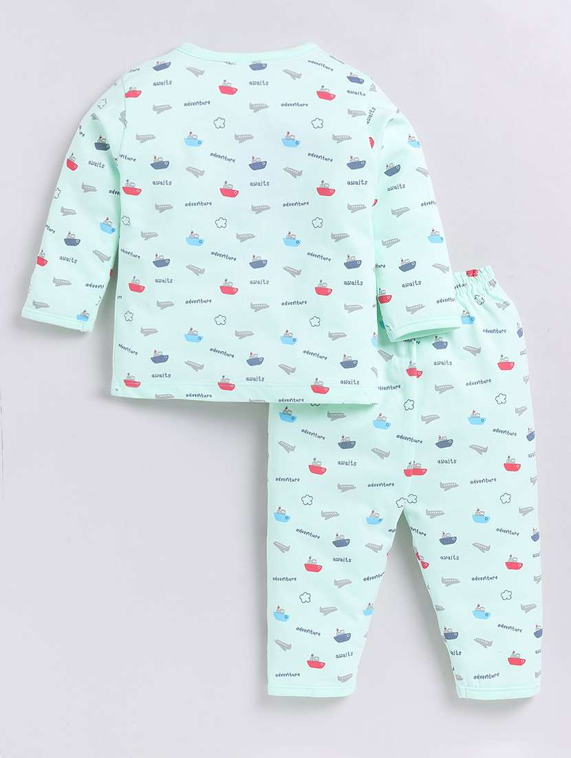 kids printed full length twin set - 21623800 - Standard Image - 1