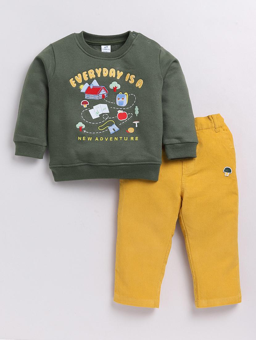 boys printed full length set