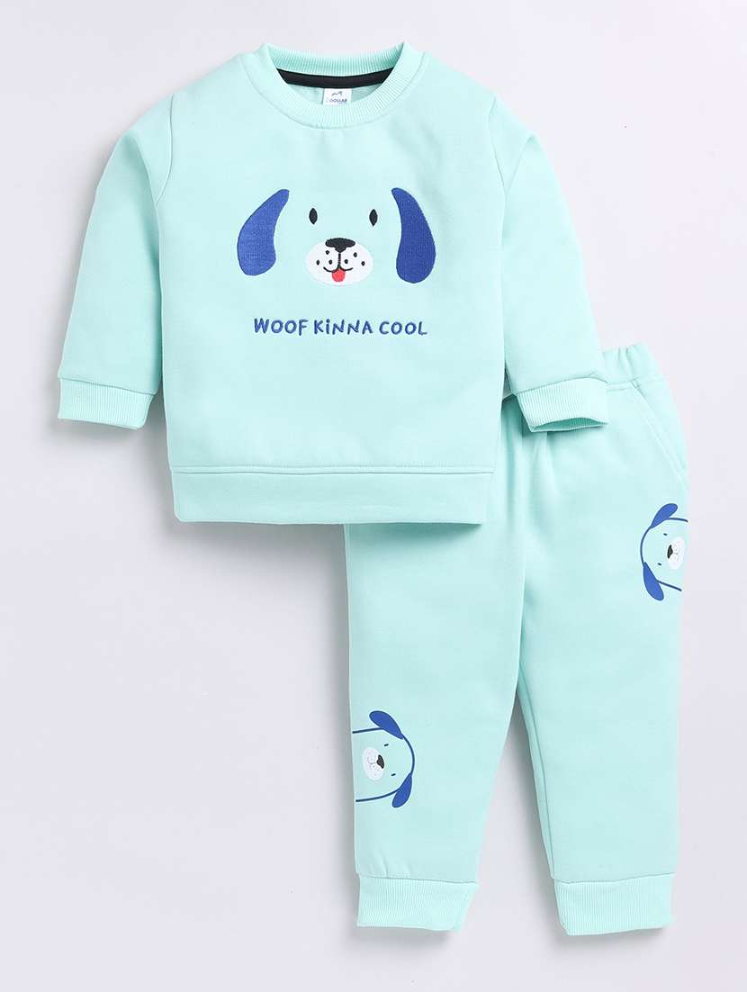 boys printed t-shirt & jogger set