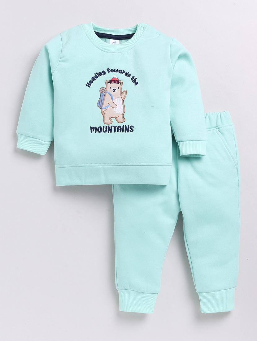 boys printed t-shirt & jogger set