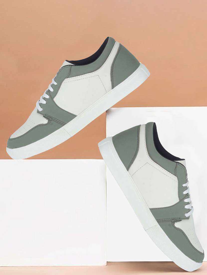 men color block lace up sneaker