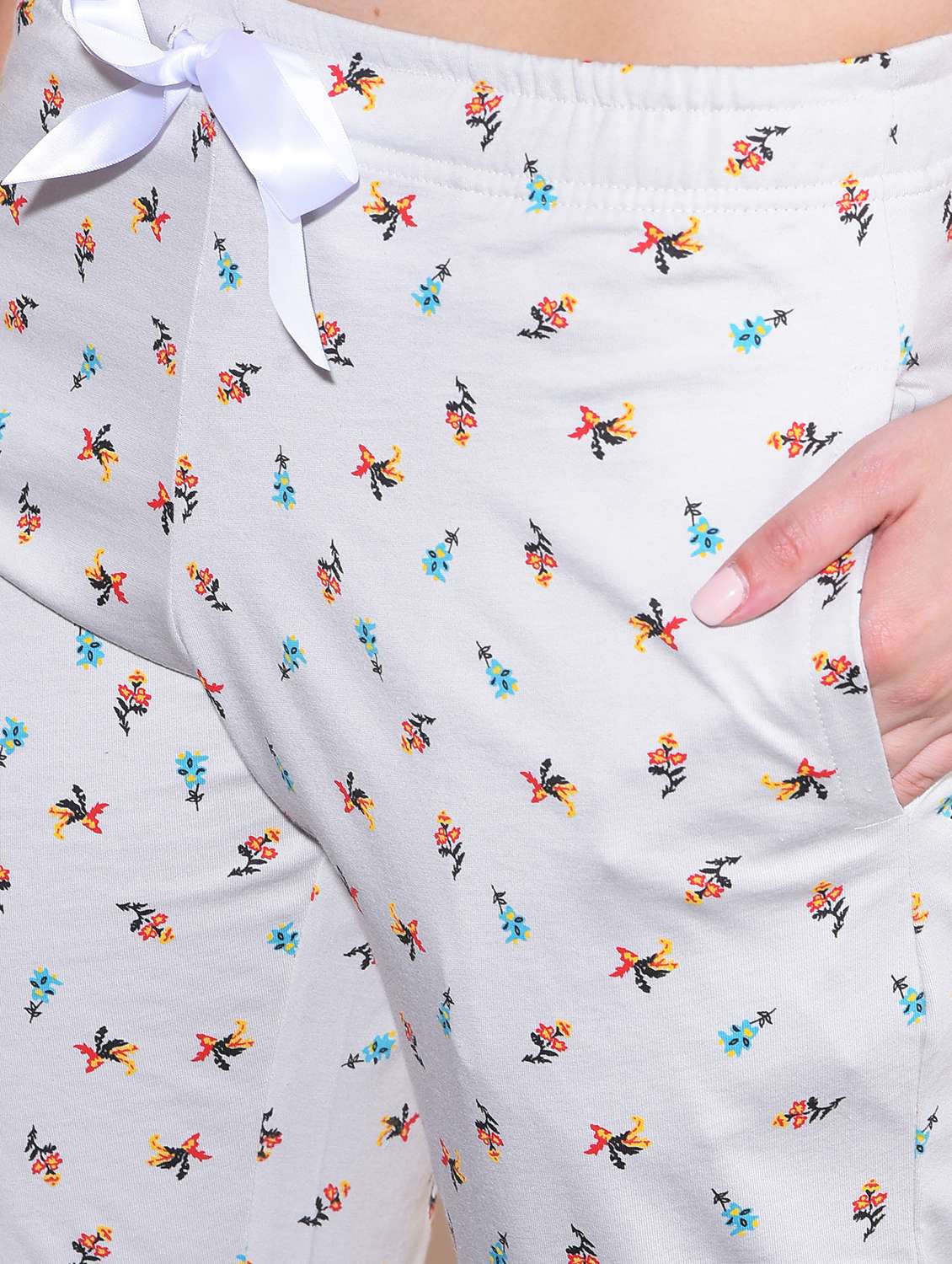 women printed pyjama nightwear set - 21624304 -  Standard Image - 4