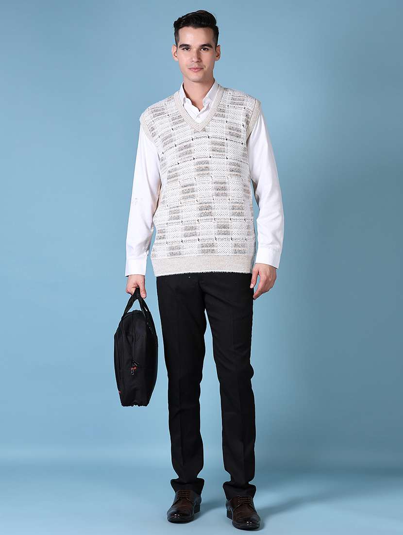 men v-neck sleeveless pullover - 21624396 -  Standard Image - 4