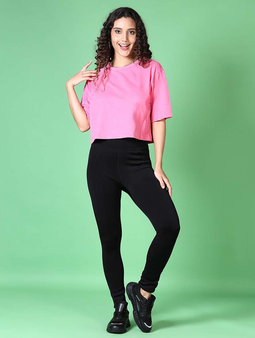 women solid winter wear leggings - 21624473 -  Standard Image - 4