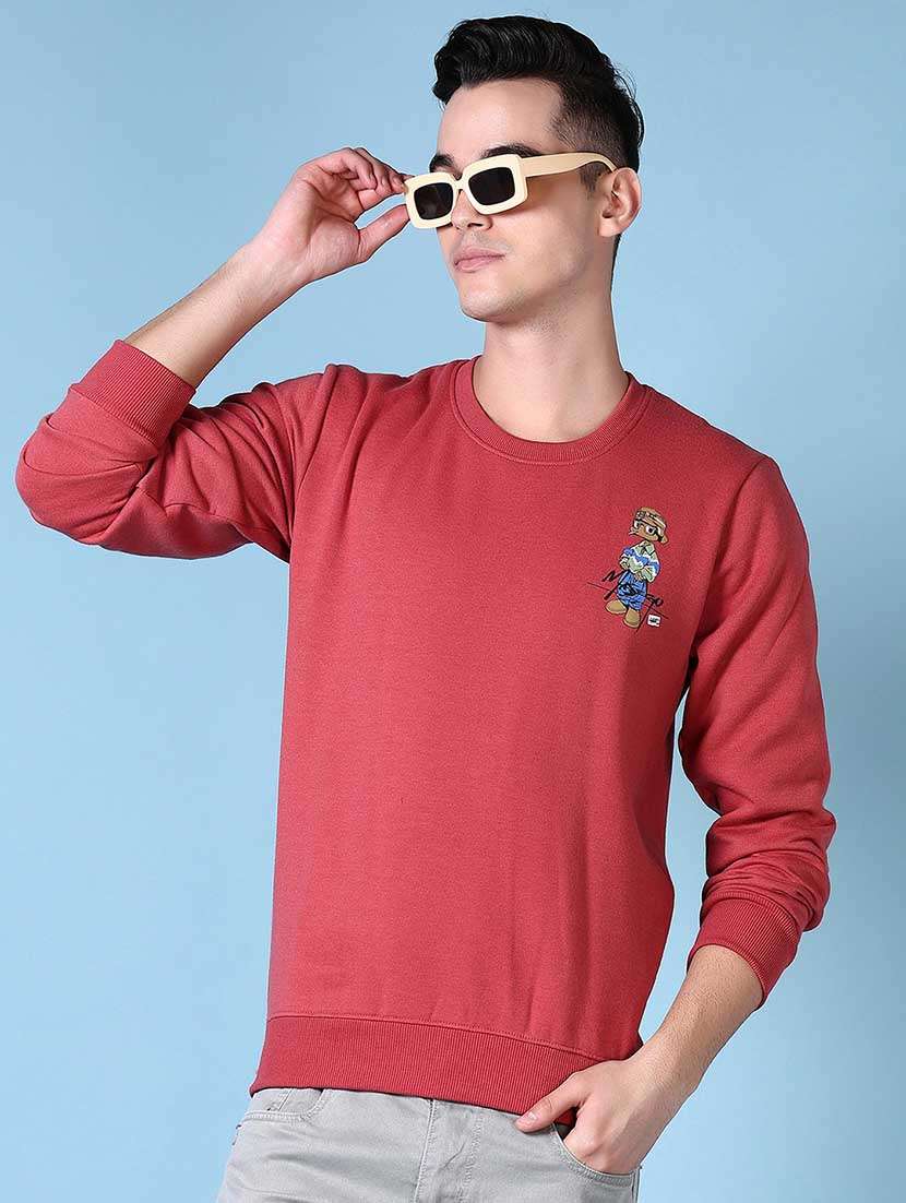 men back print long sleeve sweatshirt - 21624493 -  Standard Image - 1