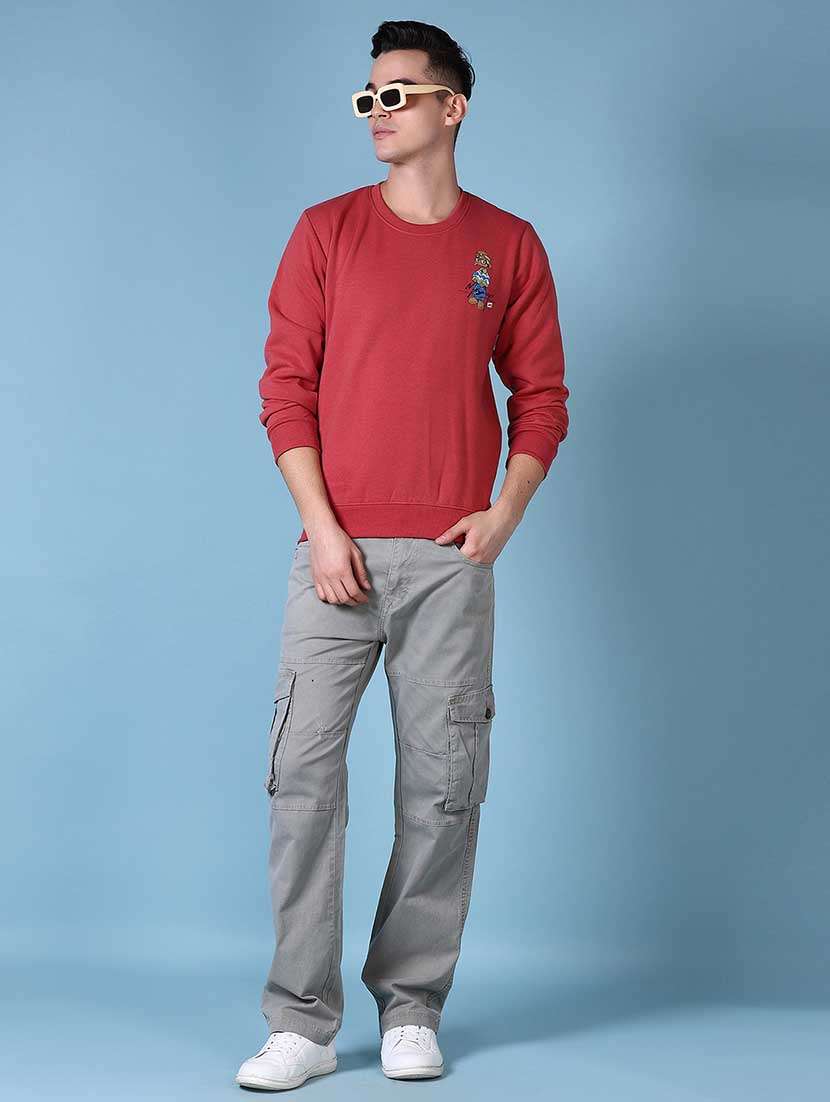 men back print long sleeve sweatshirt - 21624493 -  Standard Image - 4