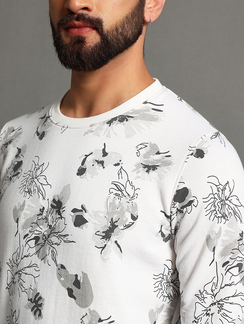 men slim fit printed long sleeve sweatshirt - 21624929 - Standard Image - 4