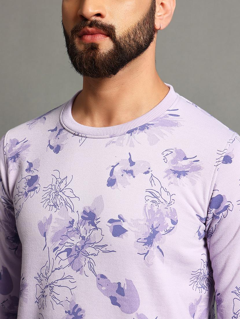 men slim fit printed long sleeve sweatshirt - 21624930 - Standard Image - 4