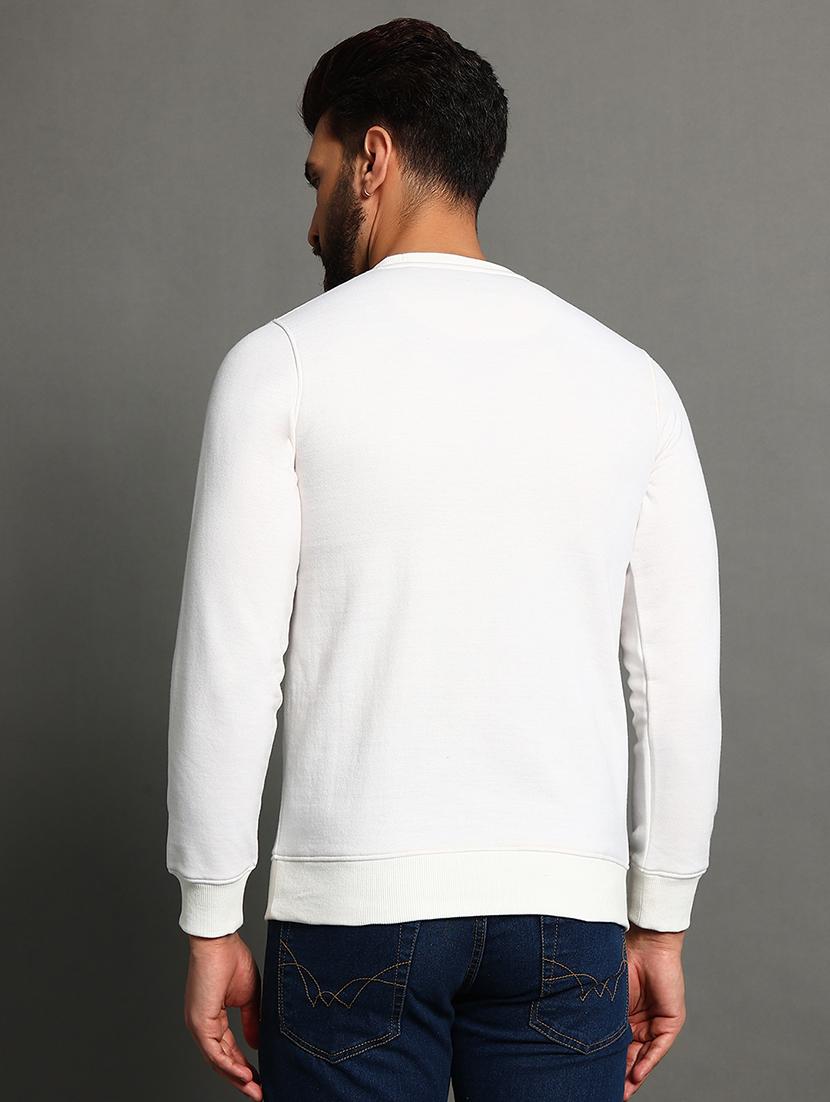 men slim fit plain long sleeve sweatshirt - 21624931 - Standard Image - 1