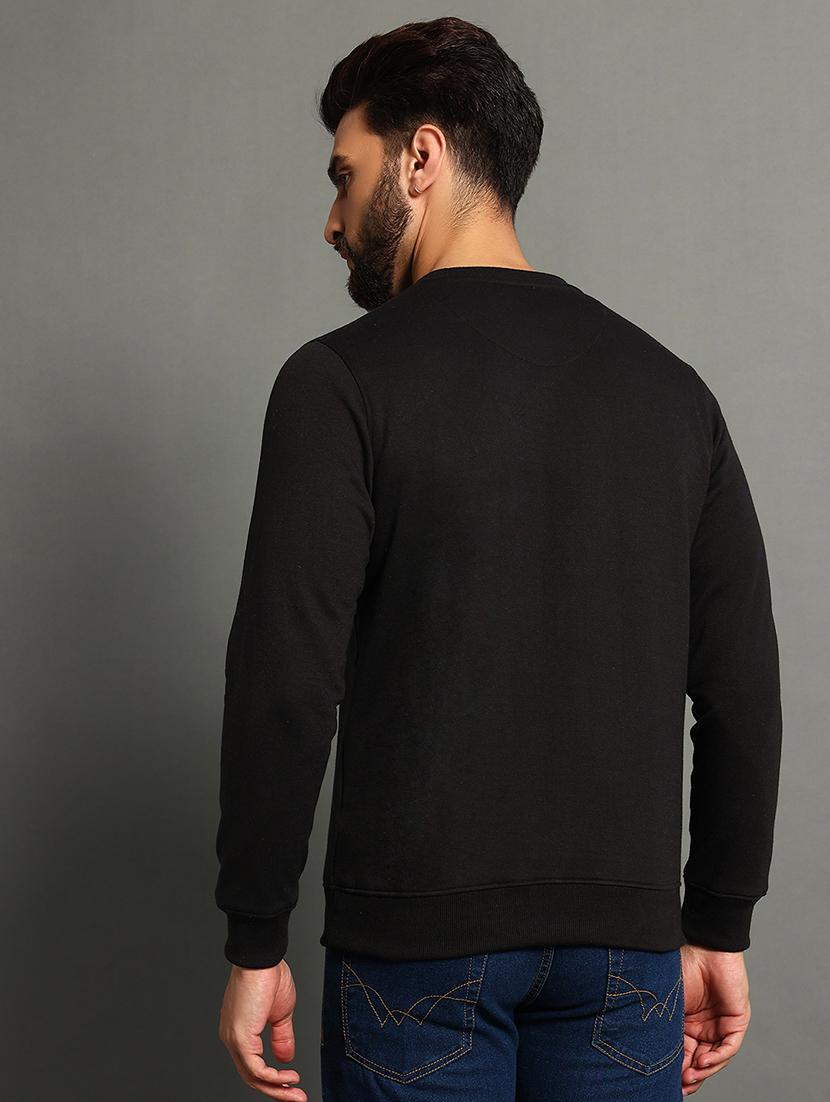 men slim fit plain long sleeve sweatshirt - 21624932 - Standard Image - 1