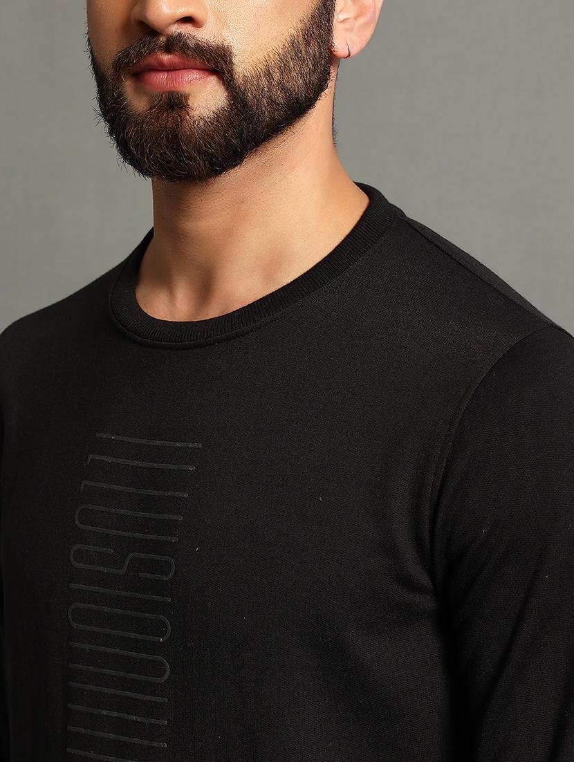men slim fit plain long sleeve sweatshirt - 21624932 - Standard Image - 4