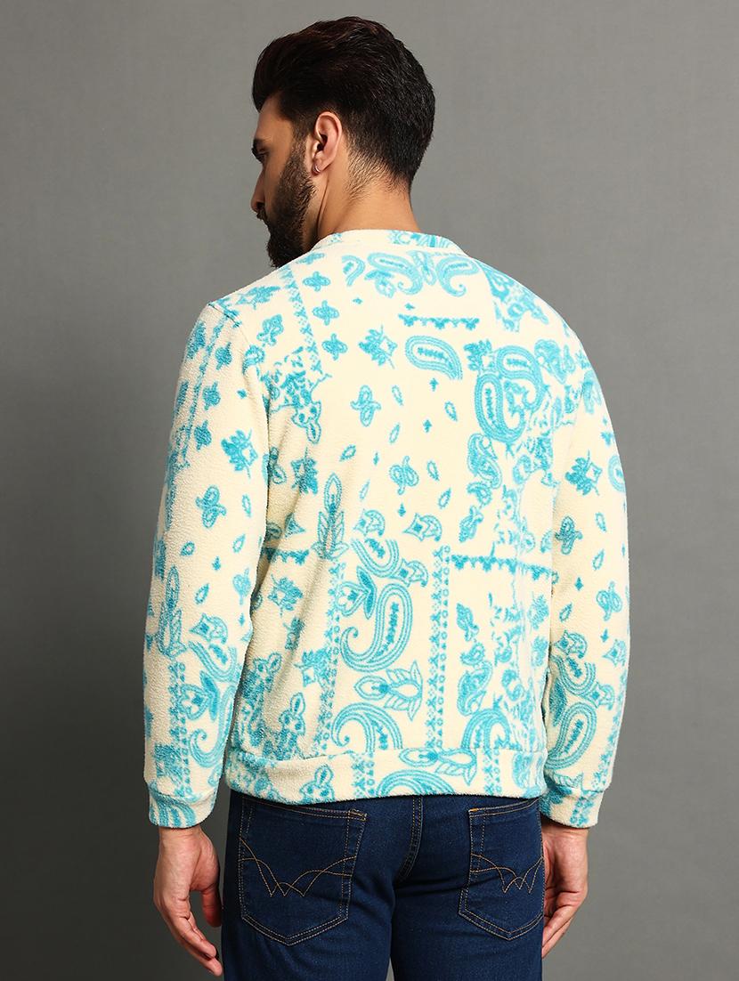 men slim fit printed long sleeve sweatshirt - 21624933 -  Standard Image - 1