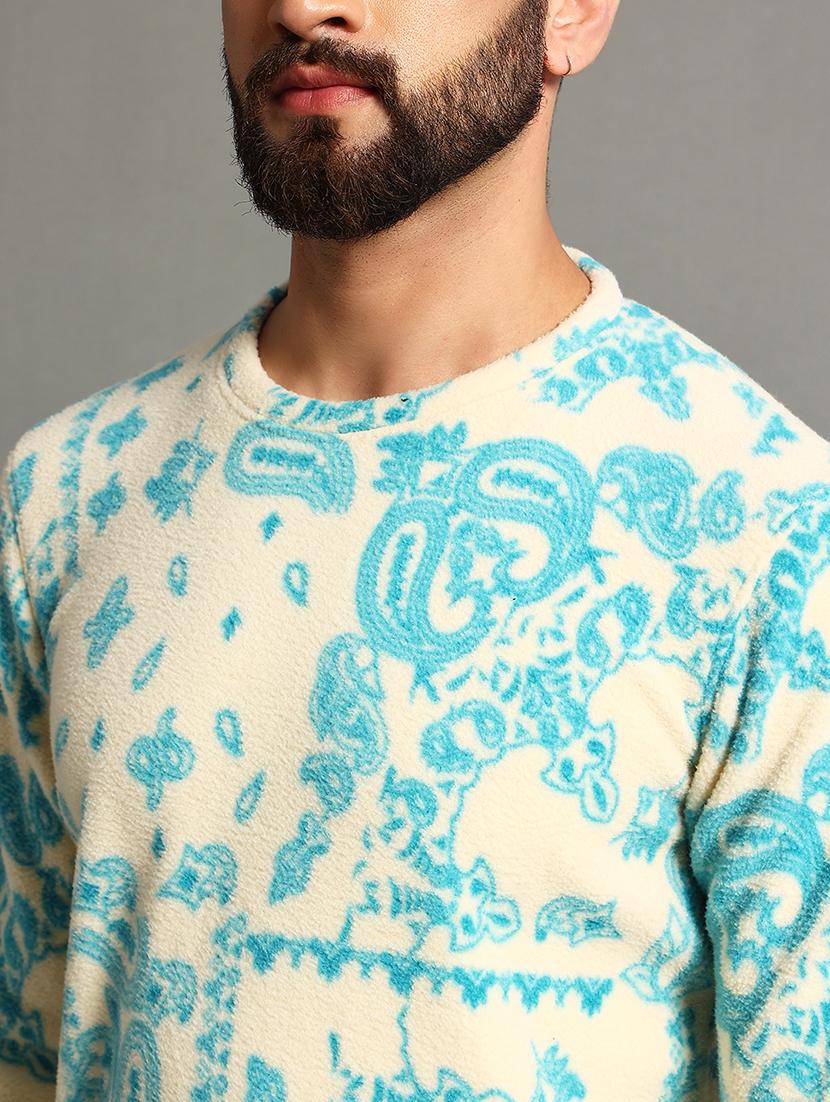 men slim fit printed long sleeve sweatshirt - 21624933 - Standard Image - 4