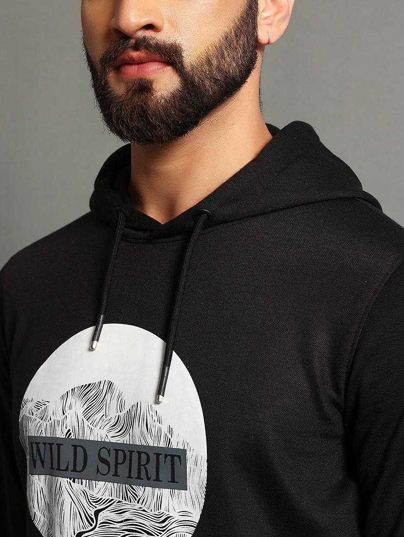 men front print hooded neck sweatshirt - 21624936 - Standard Image - 4
