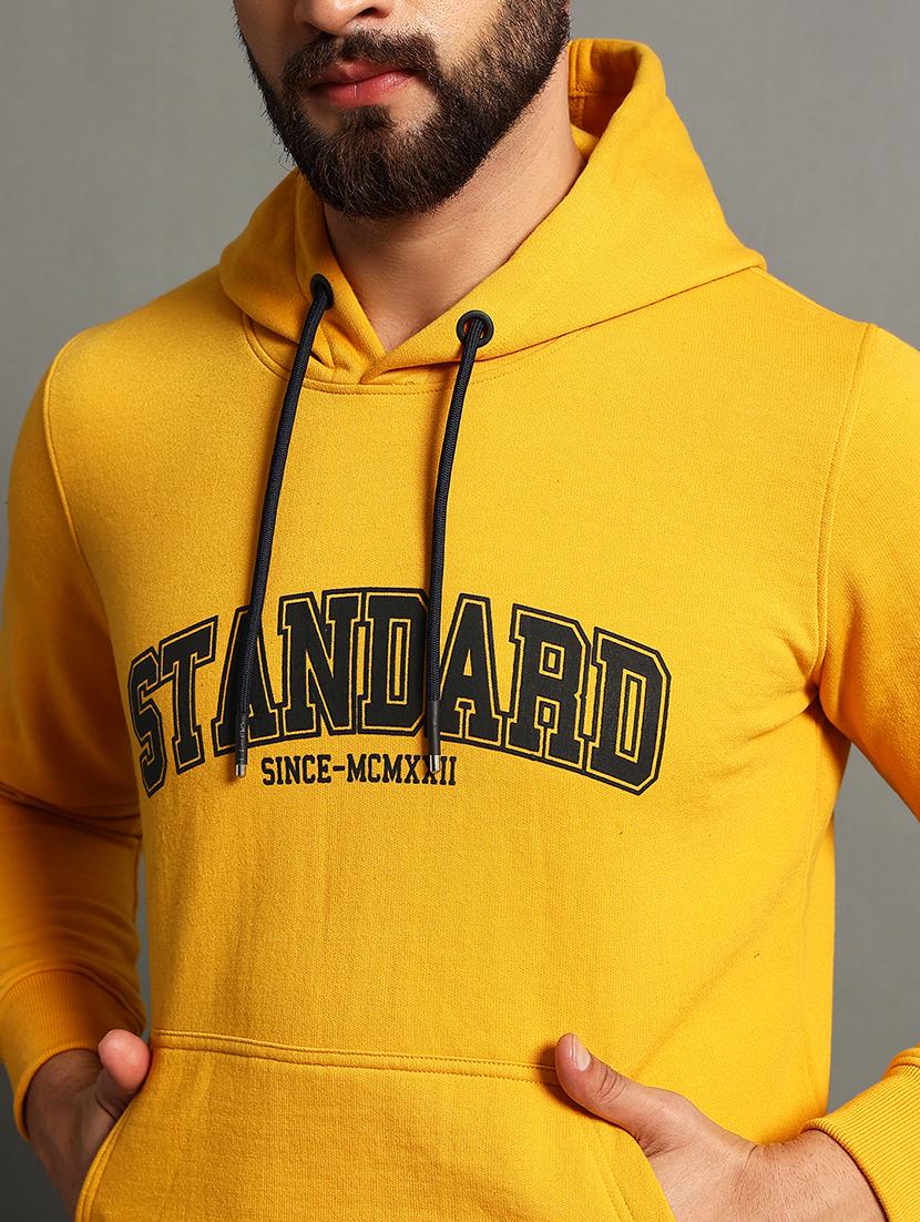 men slim fit printed long sleeve hood neck sweatshirt - 21624939 - Standard Image - 4