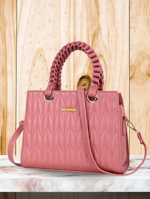 women pink pu handbag - 21624962 -  Standard Image - 0