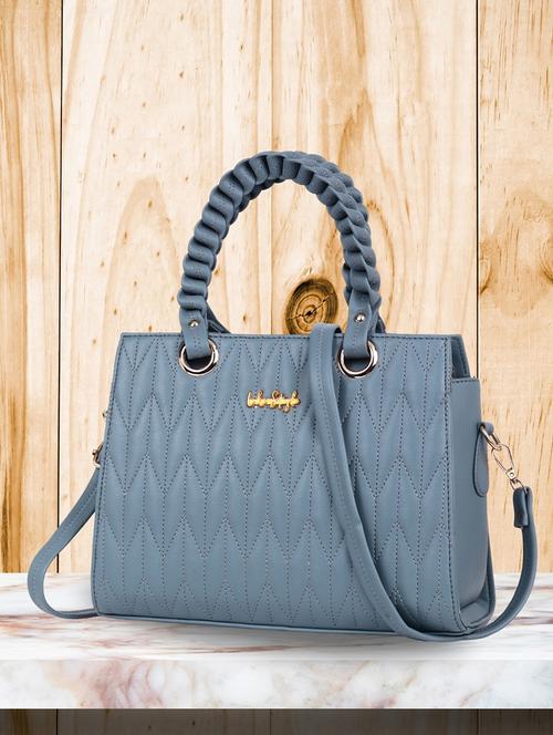 women grey pu handbag - 21624966 -  Standard Image - 0