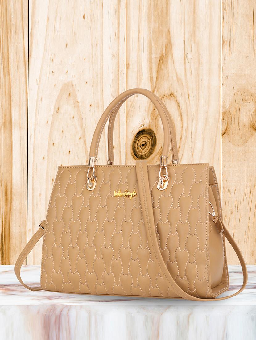 women beige pu handbag - 21624969 -  Zoom Image - 0