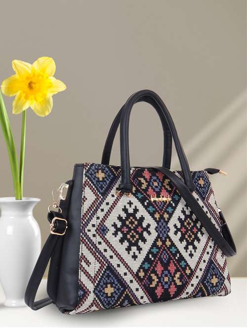 women textured jute handbag - 21624972 - Standard Image - 0