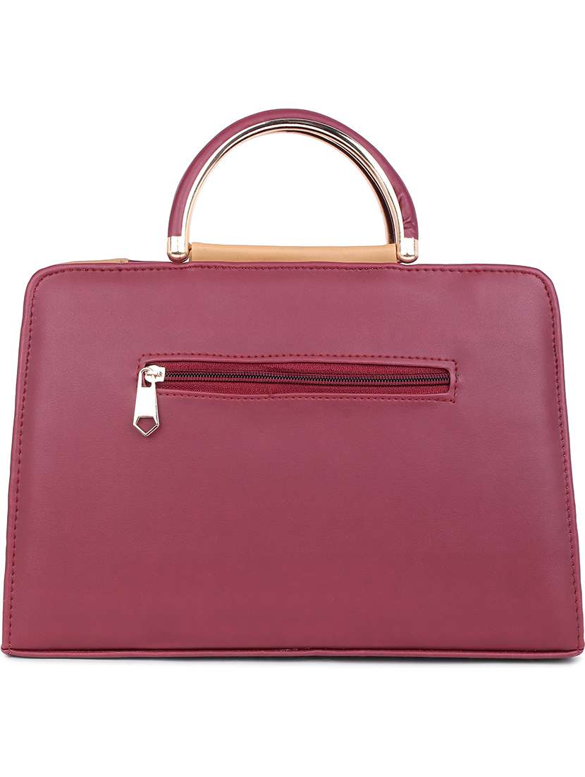 women color block cut work handbag - 21624974 -  Standard Image - 1