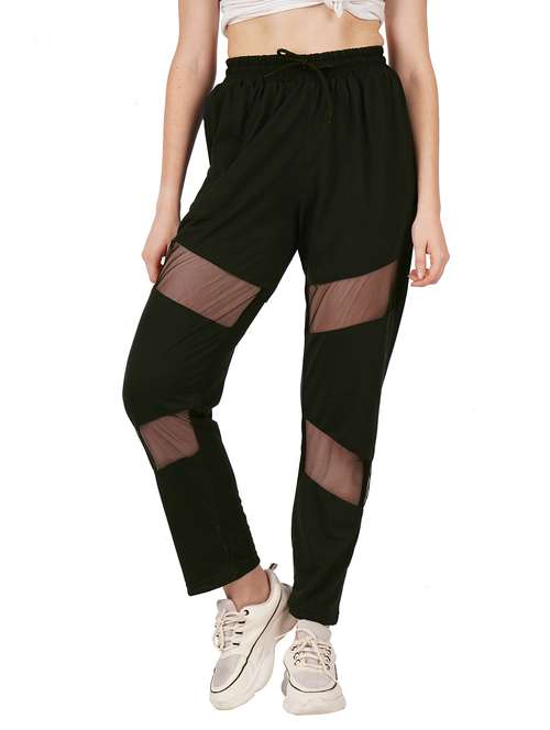 women high rise sea through track pants - 21626373 -  Standard Image - 0