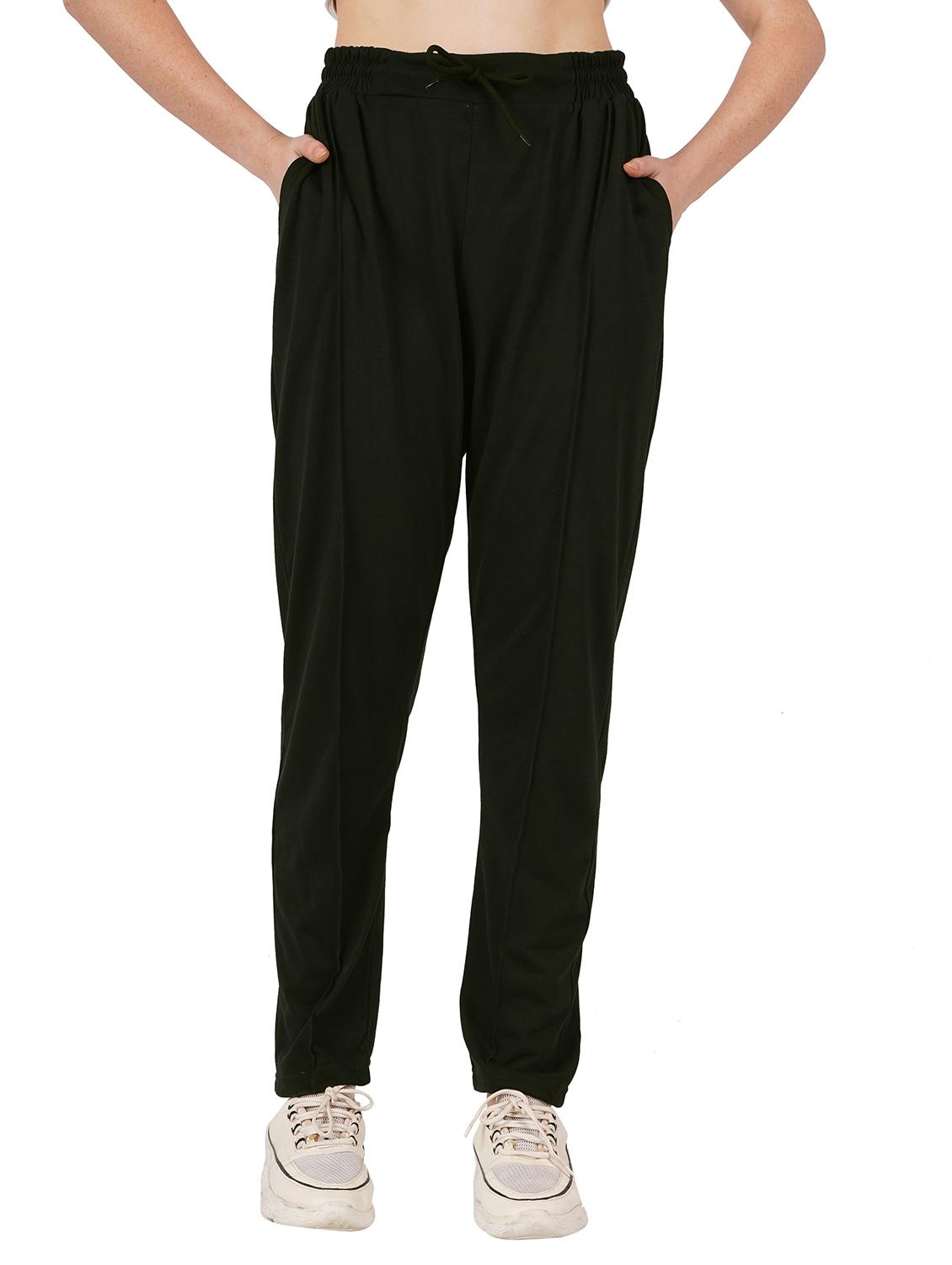women high rise solid track pants - 21626397 - Zoom Image - 0
