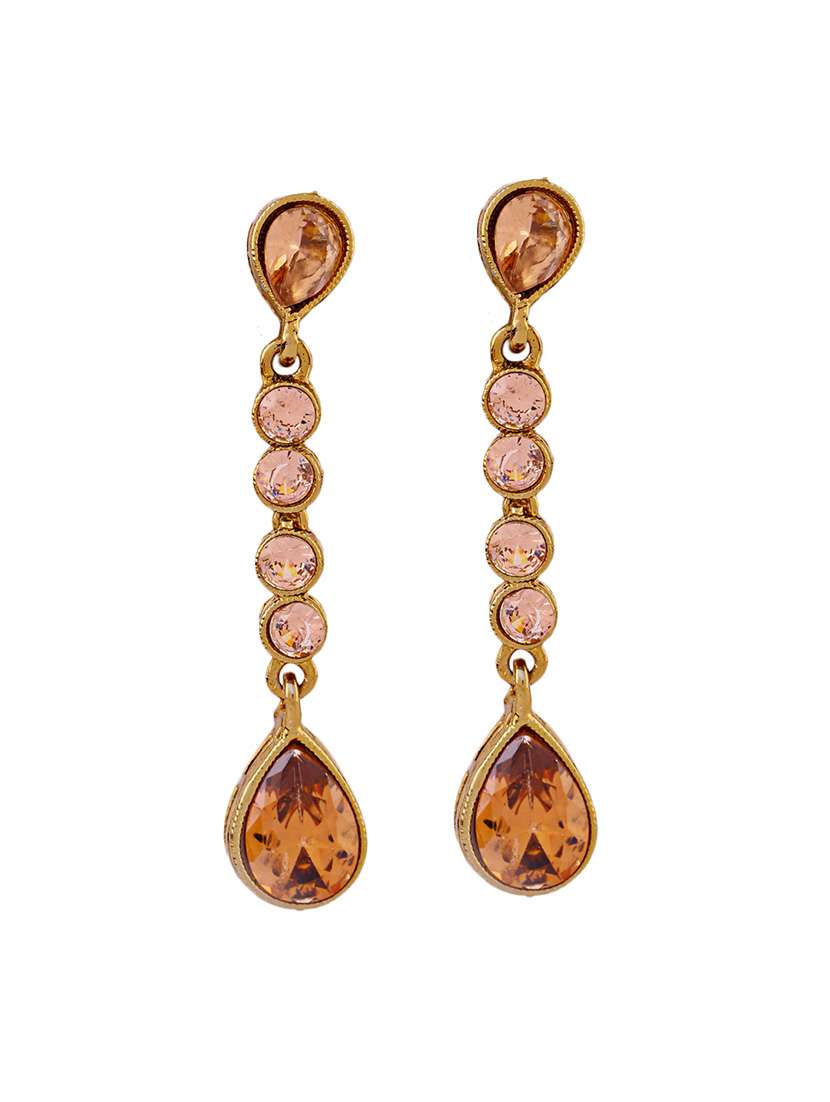 women kundan work drop earings - 21627087 -  Standard Image - 1