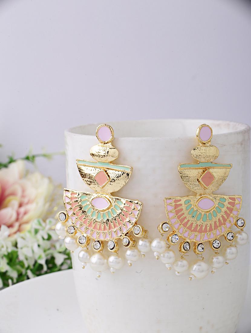women gold plated chandelier earrings - 21627111 -  Zoom Image - 0
