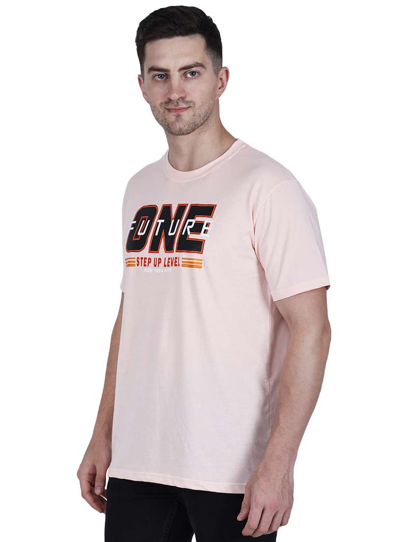 men rosewater typographic round neck regular fit t-shirt - 21627208 -  Standard Image - 1